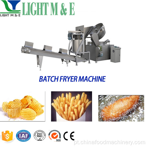 Máquina industrial de fritura de alho Fritadeira de lote Máquina de alho